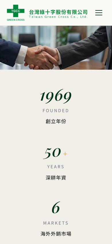 台灣綠十字網站手機版首頁