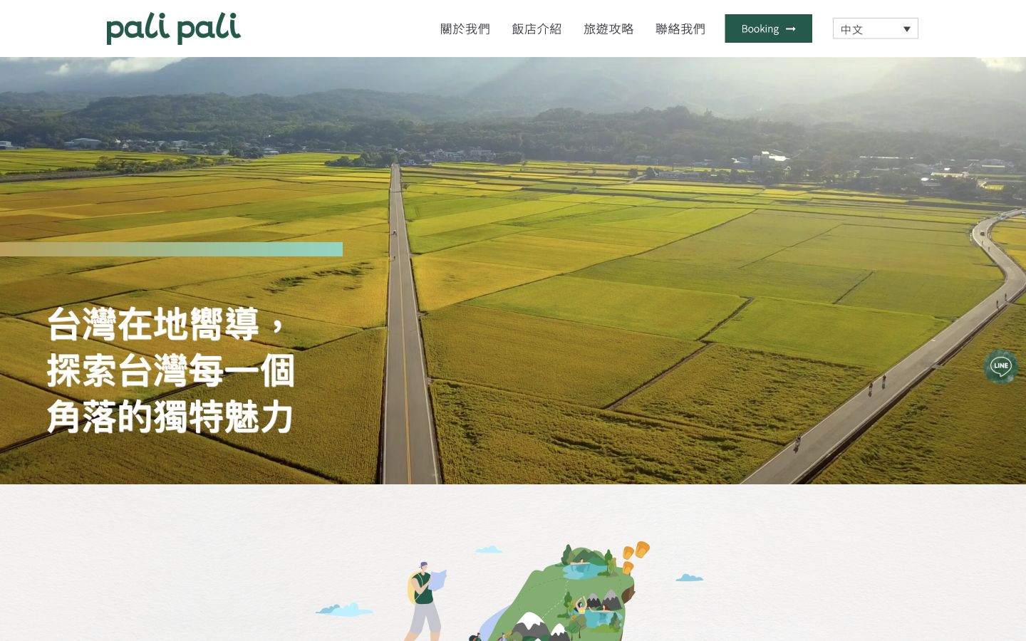 PaliPali 台灣旅遊誌網站桌機版首頁